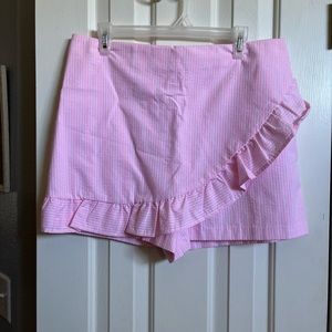 Skort brand new never worn pink white